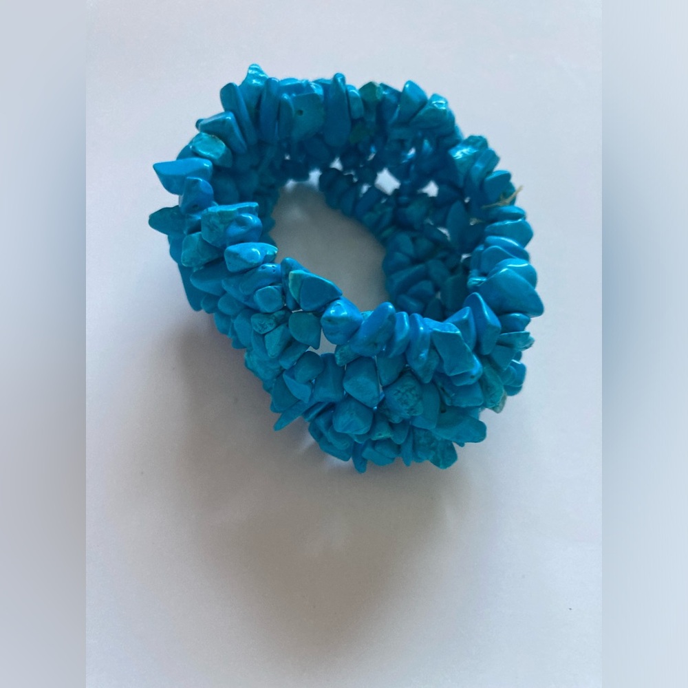 Turquoise Stone Stretch Bracelet